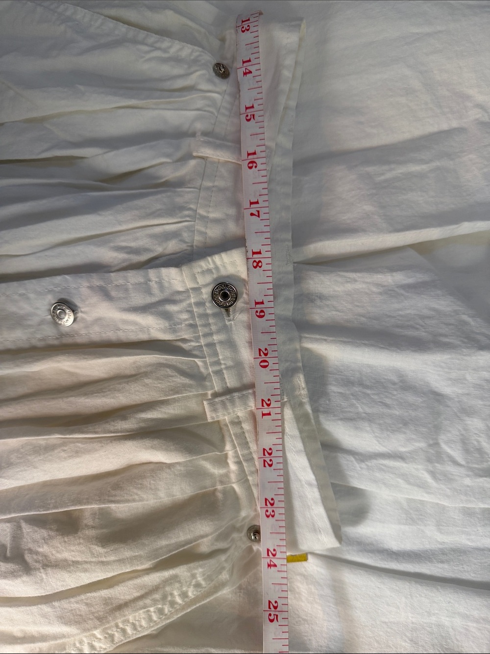 Lauren Ralph Lauren White Button-Front Midi Skirt - Picture 5 of 5